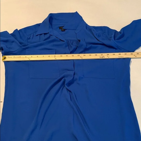 Ann Taylor Women’s Blue Camp Shirt Blouse Size M - Picture 6 of 13